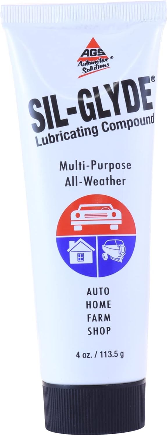 AGS SIL-Glyde – Tubo de 4 onzas Lubricante multiusos excepcional, ideal para todas las superficies, compuesto lubricante y resistente a la