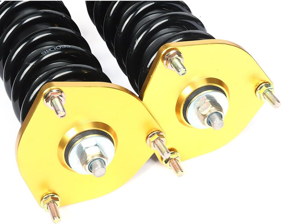 ALEGE Kit completo de montaje de puntales y amortiguadores de coilover 1986-1992 para amortiguador de resorte Toyota Supra con dorado