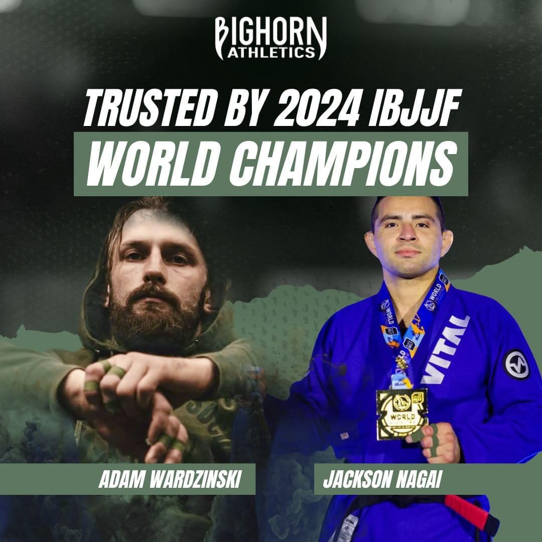 Bighorn Athletics Cinta para dedos de Jiu Jitsu, cinta deportiva deportiva para lesiones y apoyo BJJ, Judo, lucha, escalada en roca, voleibol, manos