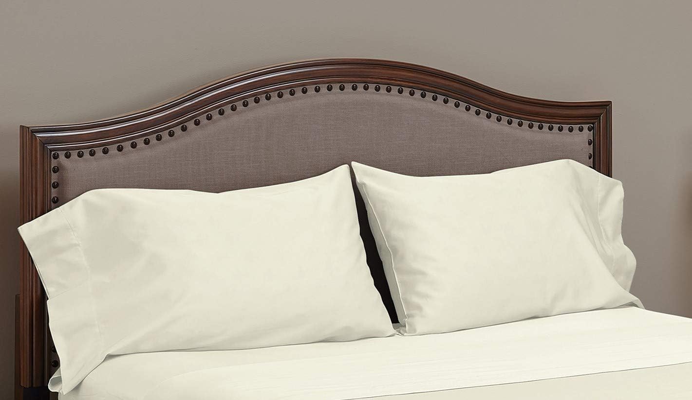 MyPillow Juego de fundas de almohada Giza Queen, marfil