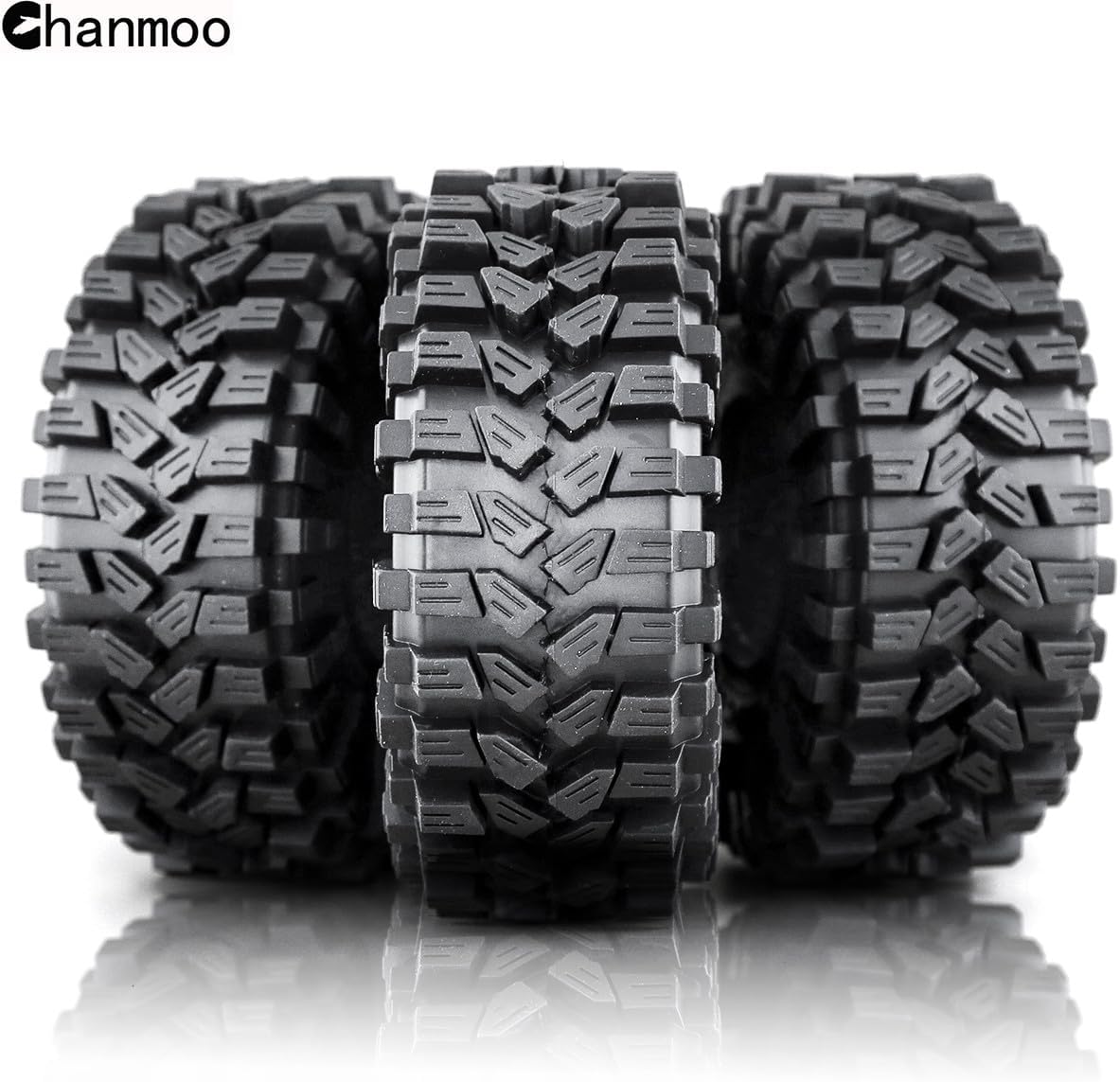 1.9 RC Crawler Neumáticos de 4.724 in con inserto de espuma de goma blanda escala 110 neumáticos para Traxxas TRX4 Axial SCX10 SCX10 II RC4WD D90