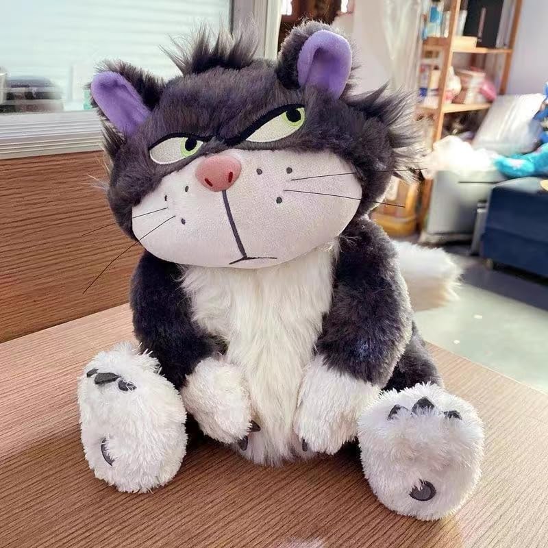 12 Inch Lucifer Plush Cat, Cinderella Movie Character Lucifer Stuffed Animals, Lucifer Plush, Multicolor