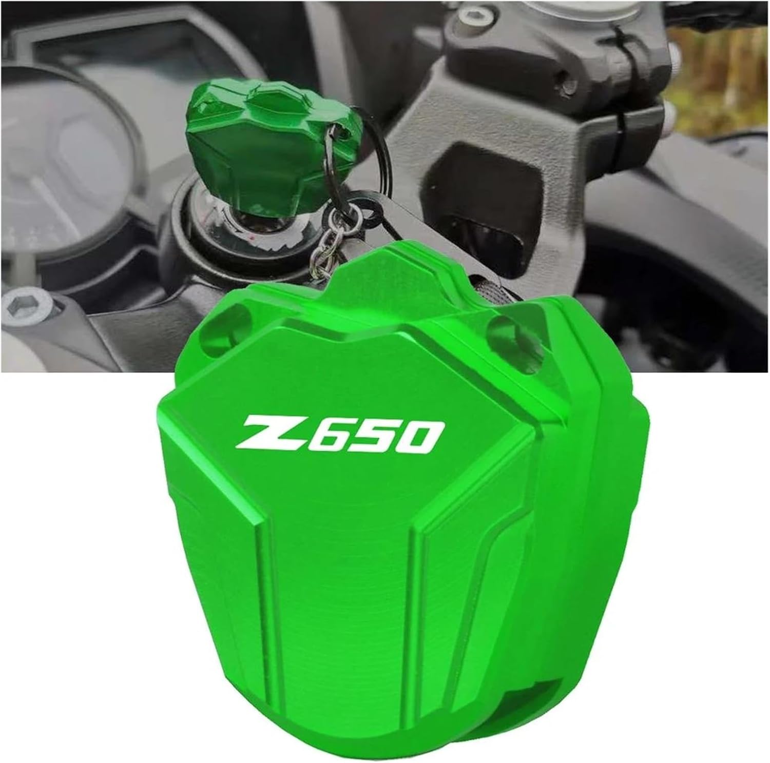 Funda protectora de aluminio para llave Kawasaki Z400 Z650 Z900 Ninja 400 650 VERS-&YS 650 1000 LT Vulcan S ABS motocicleta CNC aluminio clave