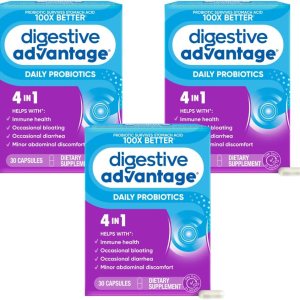 Digestive Advantage probiótico diario, 30 cápsulas (Paquete de 3) Digestive Advantage probiótico diario, 30 cápsulas (Paquete de 3)