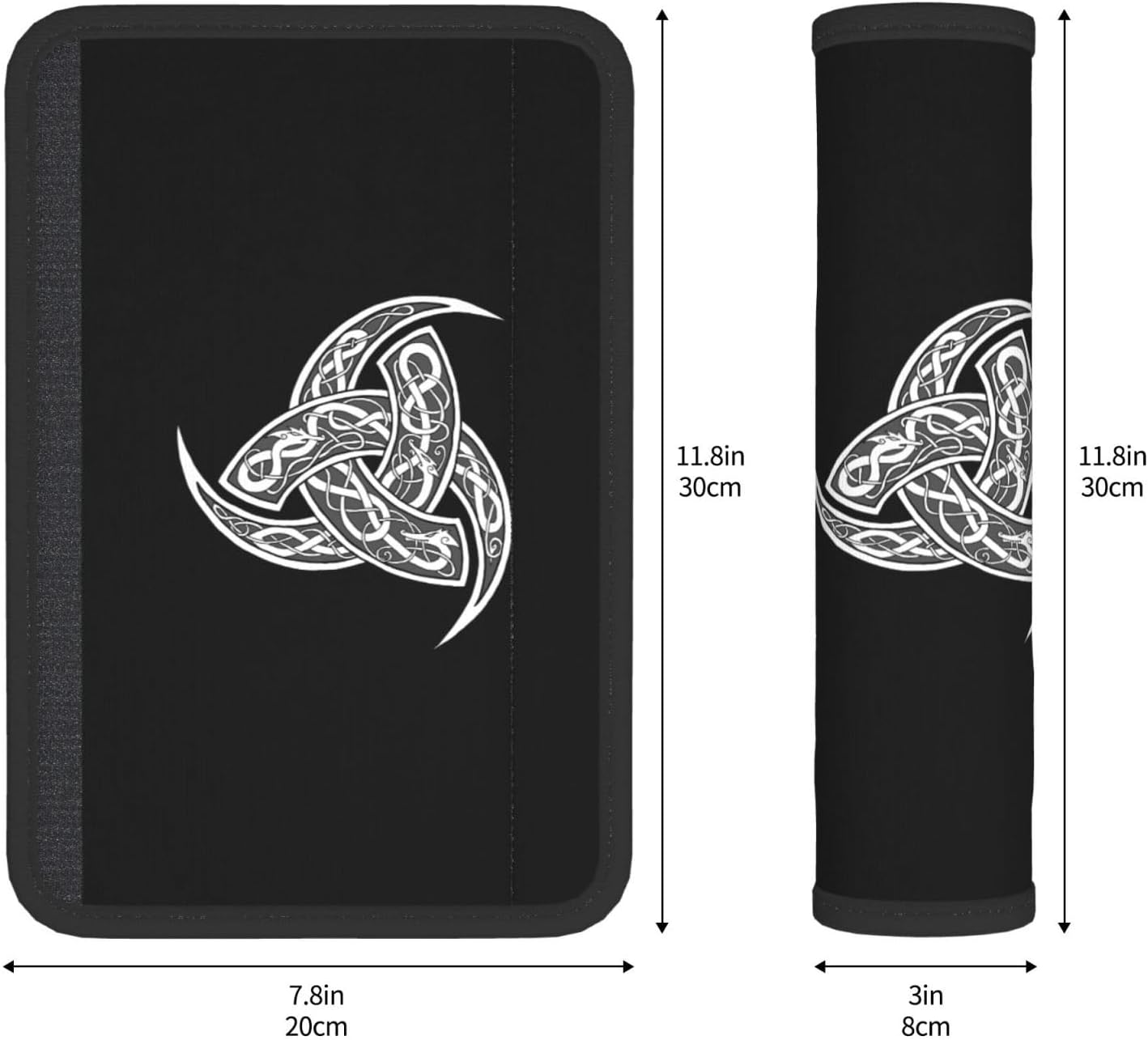 Norse Viking Goddess Wicca Wicca – Funda para cinturón de seguridad de automóvil, paquete de 2 correas para cinturón de seguridad, protector de
