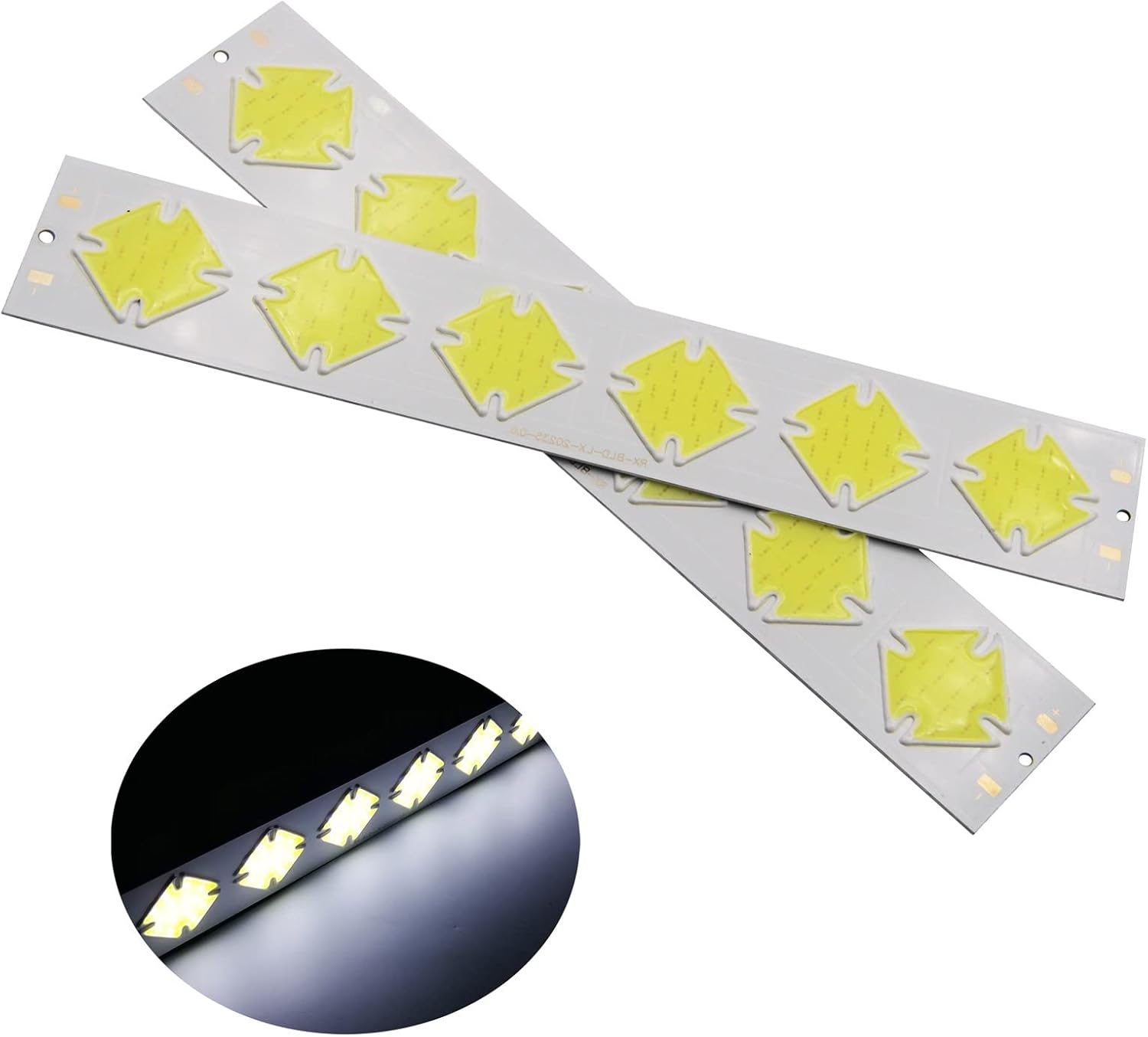 ILAME Led mazorca barra tira 6 w 12 V DC lámparas luz 7.953 in 1.378 in blanco frío para DIY coche Drl bulbos luces Led para Habitacion