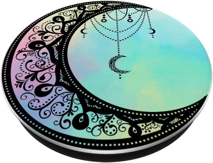 Astrología Pagan Wicca Regalo de bruja atrapasueños cristales Moon PopSockets PopGrip agarre intercambiable para teléfonos y tabletas