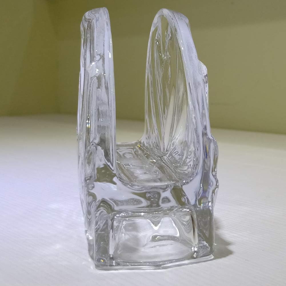 Servilleta de cristal transparente para servilletas, decoración de vajilla para cafetería, restaurante, bar, sala de estar, cocina (cisne)