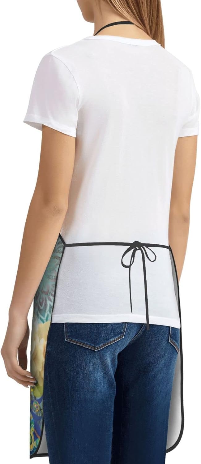 Delantal ajustable impermeable para hombres y mujeres, cocina, hornear, jardinería, trabajo, babero