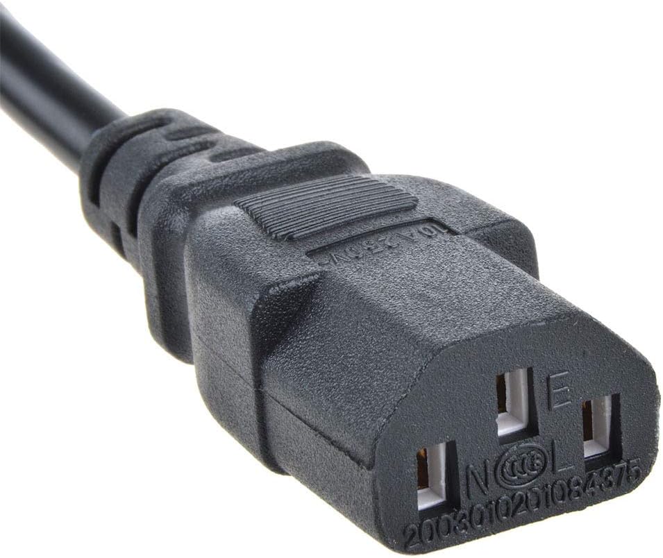 AC in Power Cord Cable Outlet Socket Plug Lead Compatible with Wasabi Mango UHD550 Real 4K HDMI 2.0 55 AH-IPS DP 1.2 UHD 3840×2160 Monitor