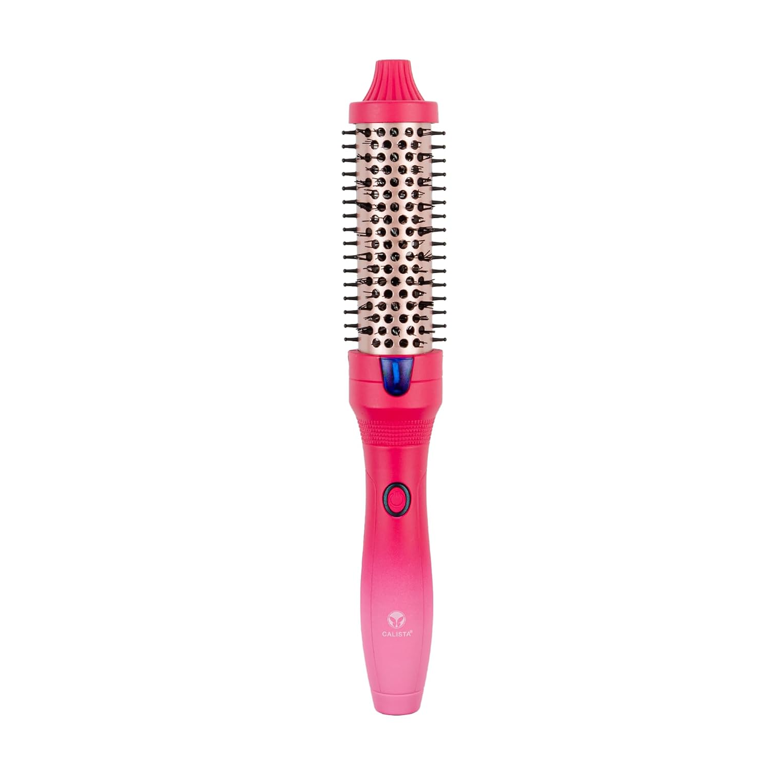 Calista FAUXblo Cepillo térmico, cepillo profesional para peinar, cerdas suaves sin quemaduras, tecnología iónica y cerámica (1.25, rubí)