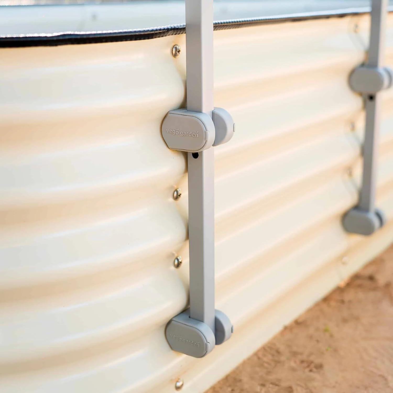 Vego garden Sistema modular de enrejado de pared, sección triple de 4.0 pies de largo para camas de jardín de 2.0 x 4.0 pies