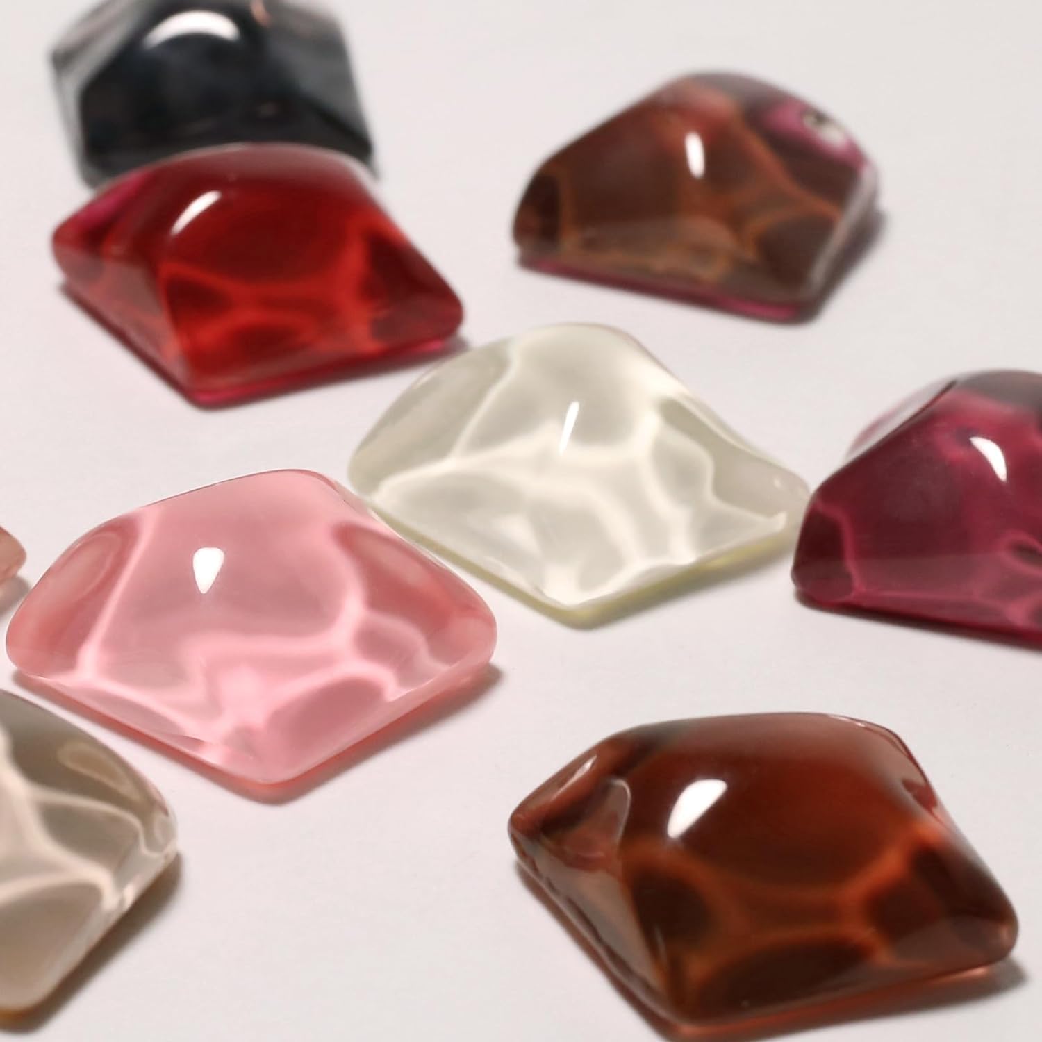 Juego de esmaltes de uñas de gel de cristal de gelatina, vino, borgoña, rojo, negro, translúcido, otoño, diseños de manicura, bricolaje, hogar, UV