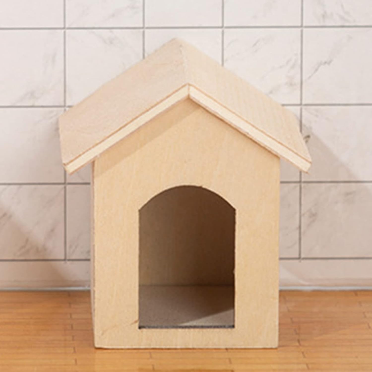 Mini casa miniatura escena niños juguete casa miniatura perro para interior registro color