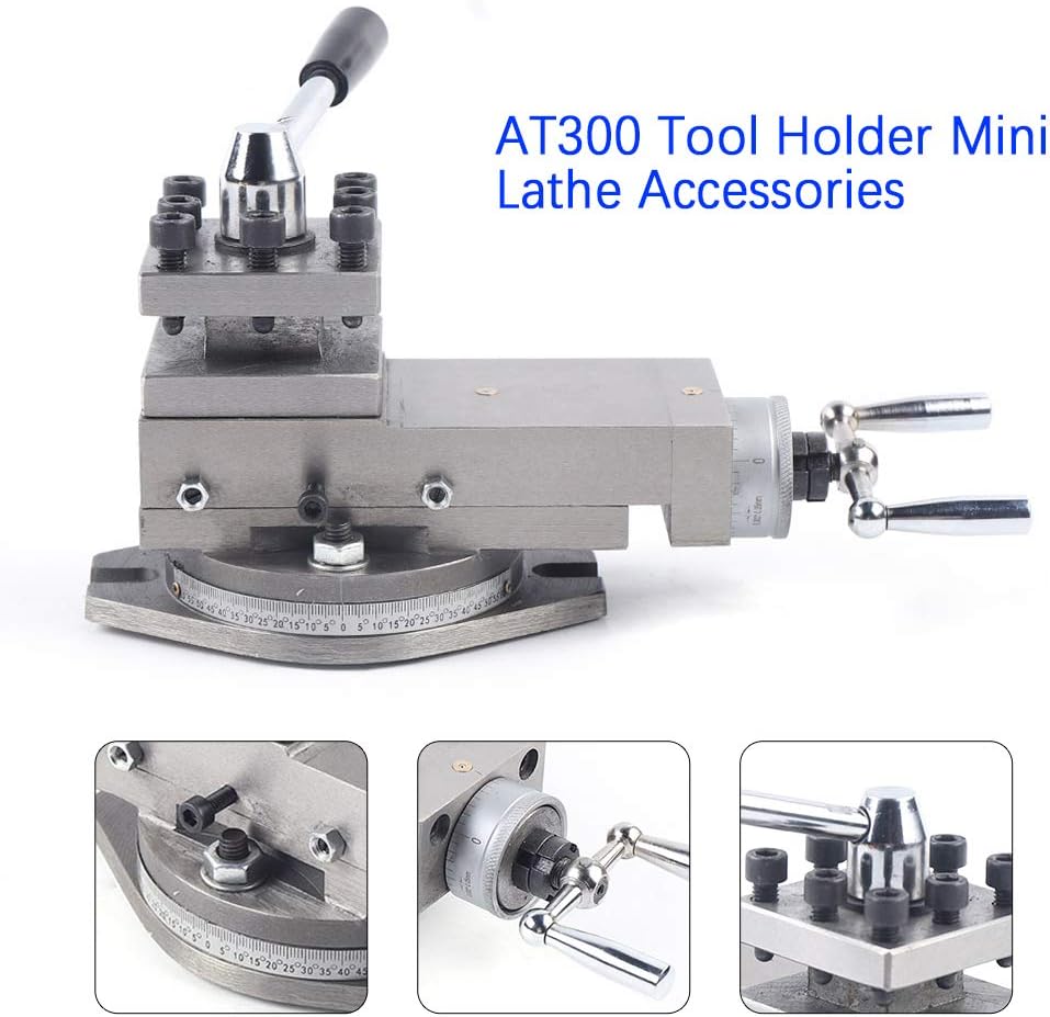 AT300 – Soporte de montaje de poste de metal para torno