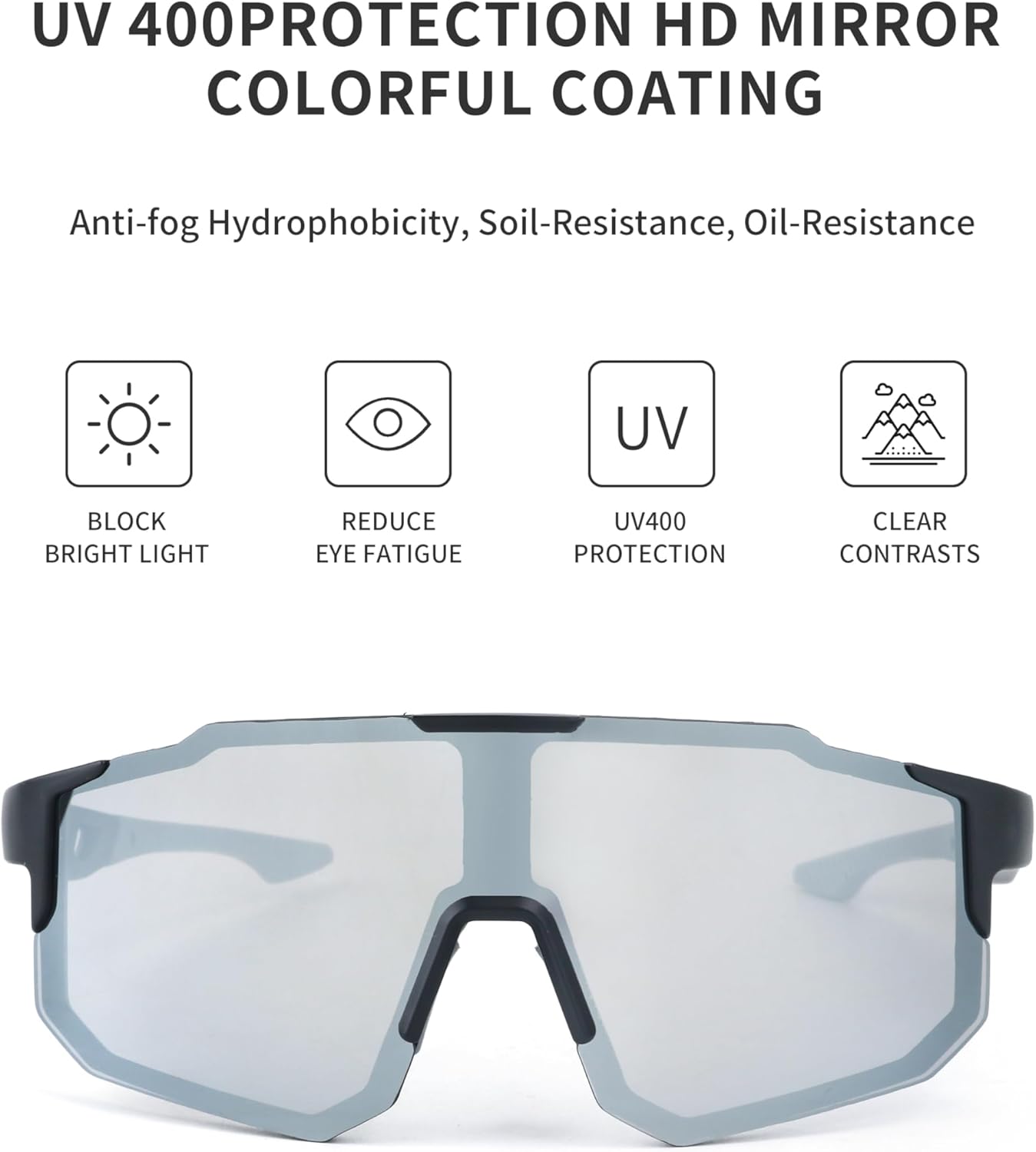Celdelin Gafas de sol polarizadas deportivas para ciclismo para hombres y mujeres, UV400, ligeras, juveniles, béisbol, MTB, bicicleta de carretera,