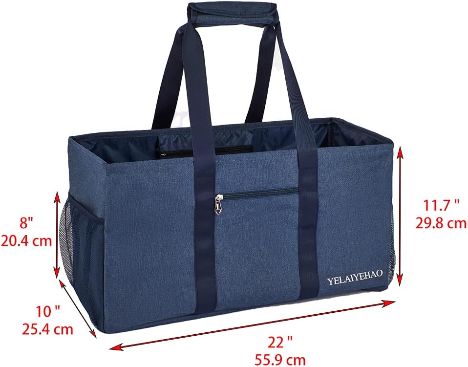 Bolsa grande de utilidad, plegable para almacenamiento, piscina, playa, compras, picnic, lavandería, gimnasio y equipaje