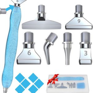 Volitaous 14 bolígrafos artísticos de diamantes transparentes con estrella 5D, 6 puntas de metal atornilladas, no se aflojan, comodidad para Volitaous 14 bolígrafos artísticos de diamantes transparentes con estrella 5D, 6 puntas de metal atornilladas, no se aflojan, comodidad para