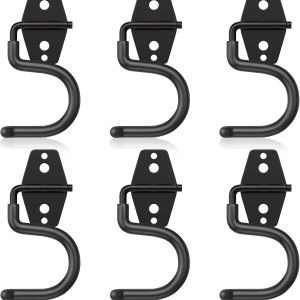 Paquete de 6 ganchos de garaje (gancho en S), organizador de herramientas de jardín, organizadores de garaje para montaje en pared y almacenamiento Paquete de 6 ganchos de garaje (gancho en S), organizador de herramientas de jardín, organizadores de garaje para montaje en pared y almacenamiento