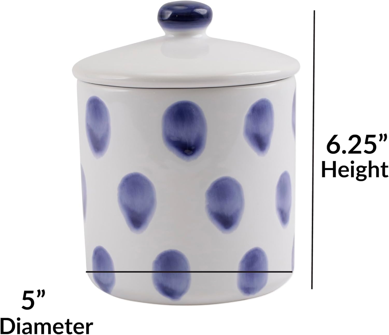 Vietri Viva Santorini Collection – Juego de vajilla italiana (bote pequeño de gota)