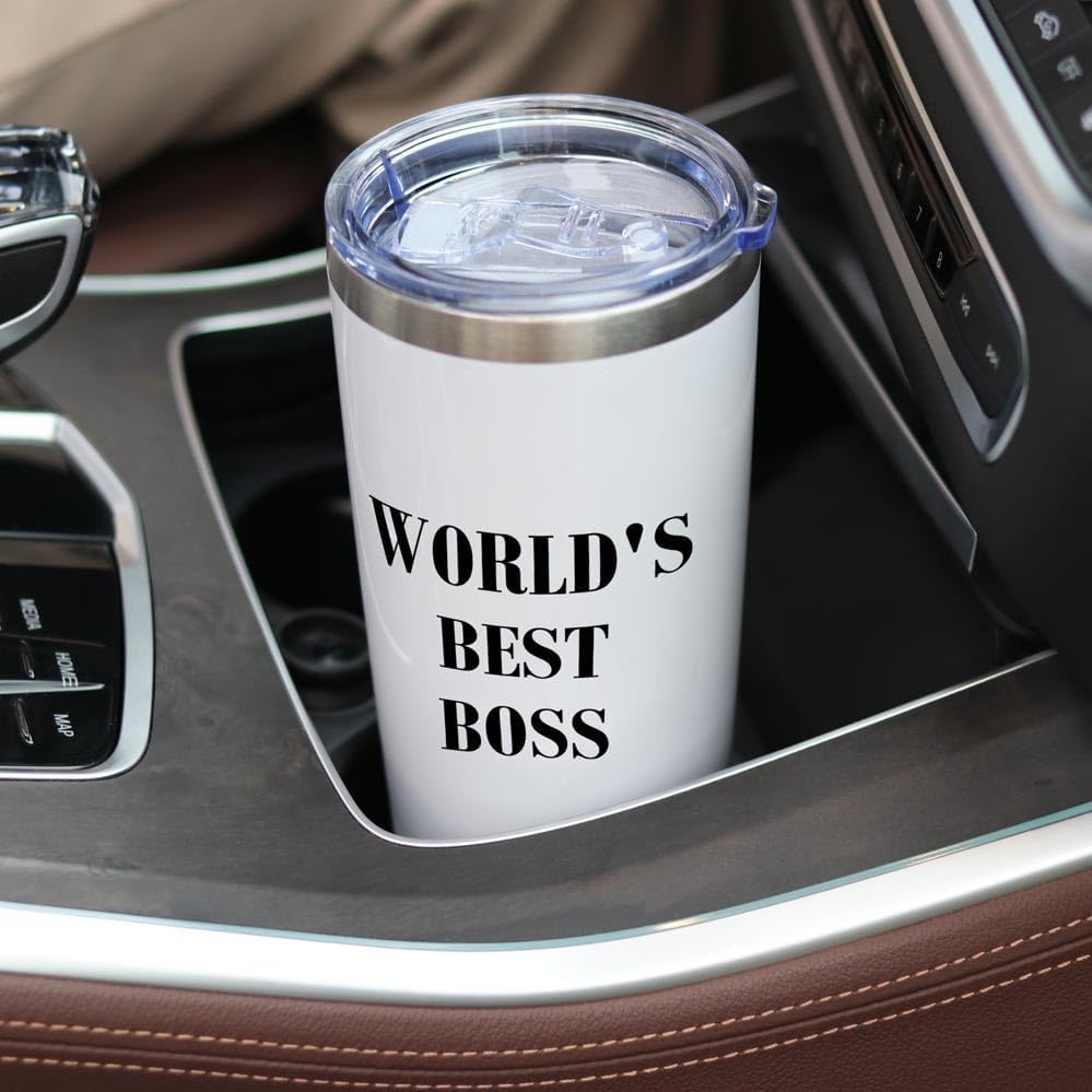 Breezy Valley Regalos para mujeres y hombres, vasos de jefe, regalos de agradecimiento para jefe gerente, los mejores regalos del mundo para jefe