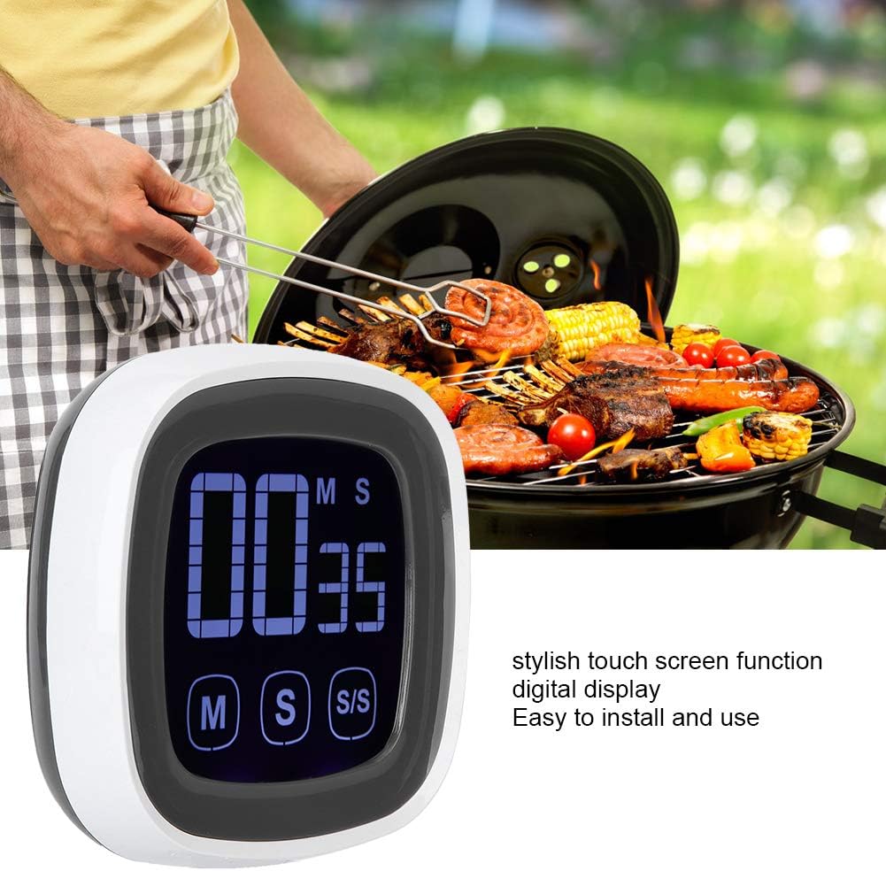 Fydun Temporizador digital de cocina con alarma Sc grande, recordatorios de cuenta regresiva, cronómetro para el hogar con imán, temporizador de