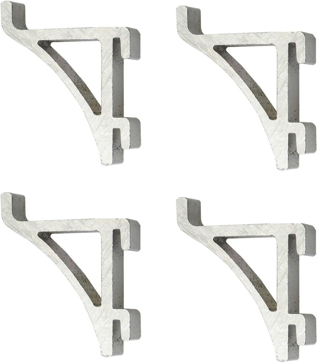 4 unids congelador estante clip 1.535×0.984 in aluminio refrigerador refrigerador refrigerador estante soporte suministros para el hogar