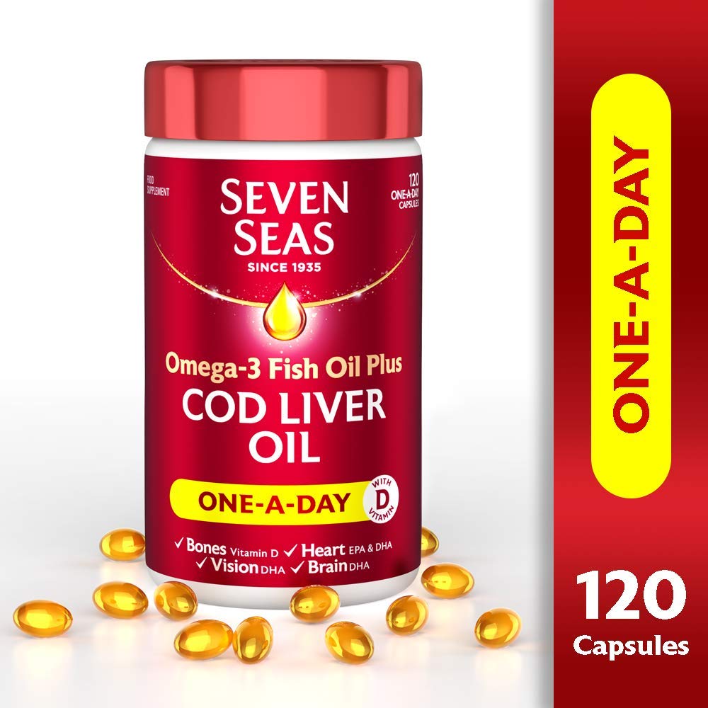Seven Seas Aceite de Hígado de Bacalao Puro 120 cápsulas