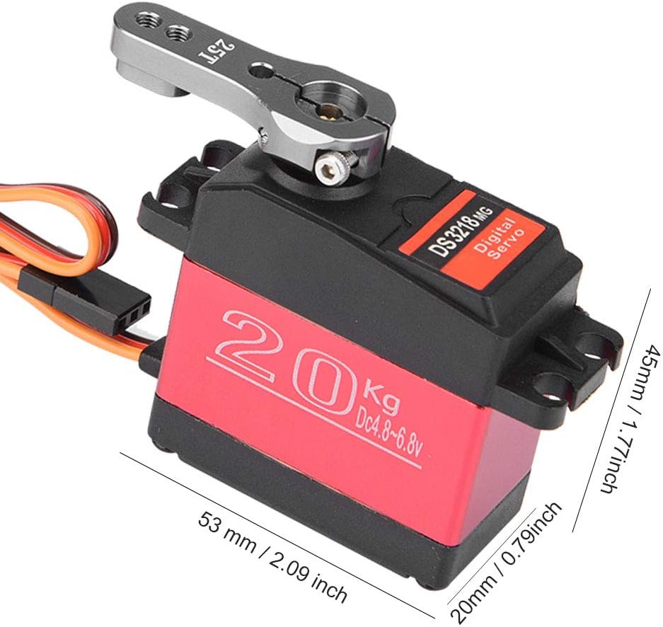 Servo a prueba de agua RC, DSSERVO 44.1 lbs 55.1 lbs Metal Gear High Torque Servo digital impermeable para amantes de RC (44.1 lbs)