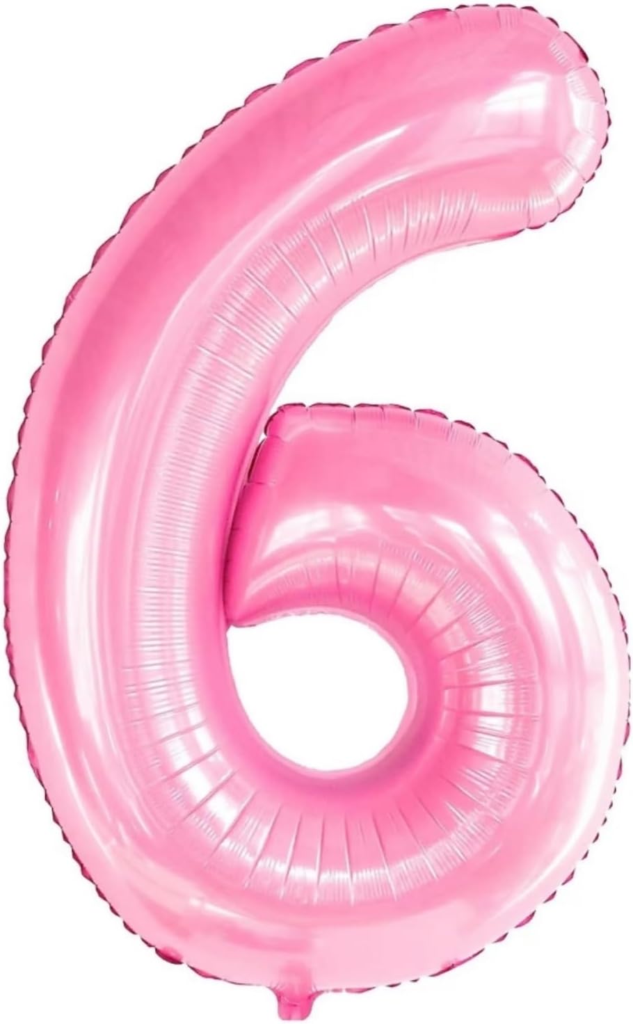Globos rosas del número 6 de 40 pulgadas con corona de princesa, decoraciones de cumpleaños número 6 para niñas (rosa 6)