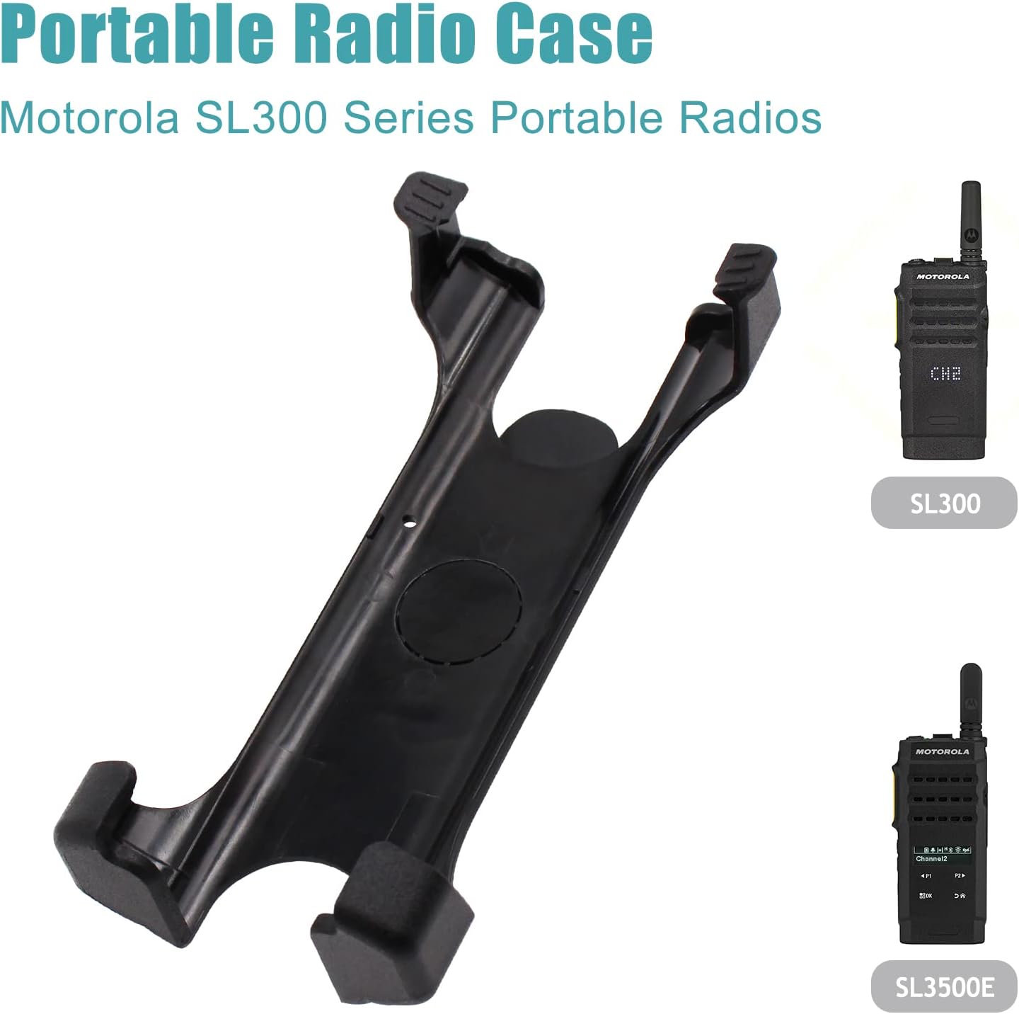 Reemplazo del soporte de transporte PMLN7190A PMLN7190 con clip giratorio para cinturón compatible con radios portátiles Motorola SL300 SL500