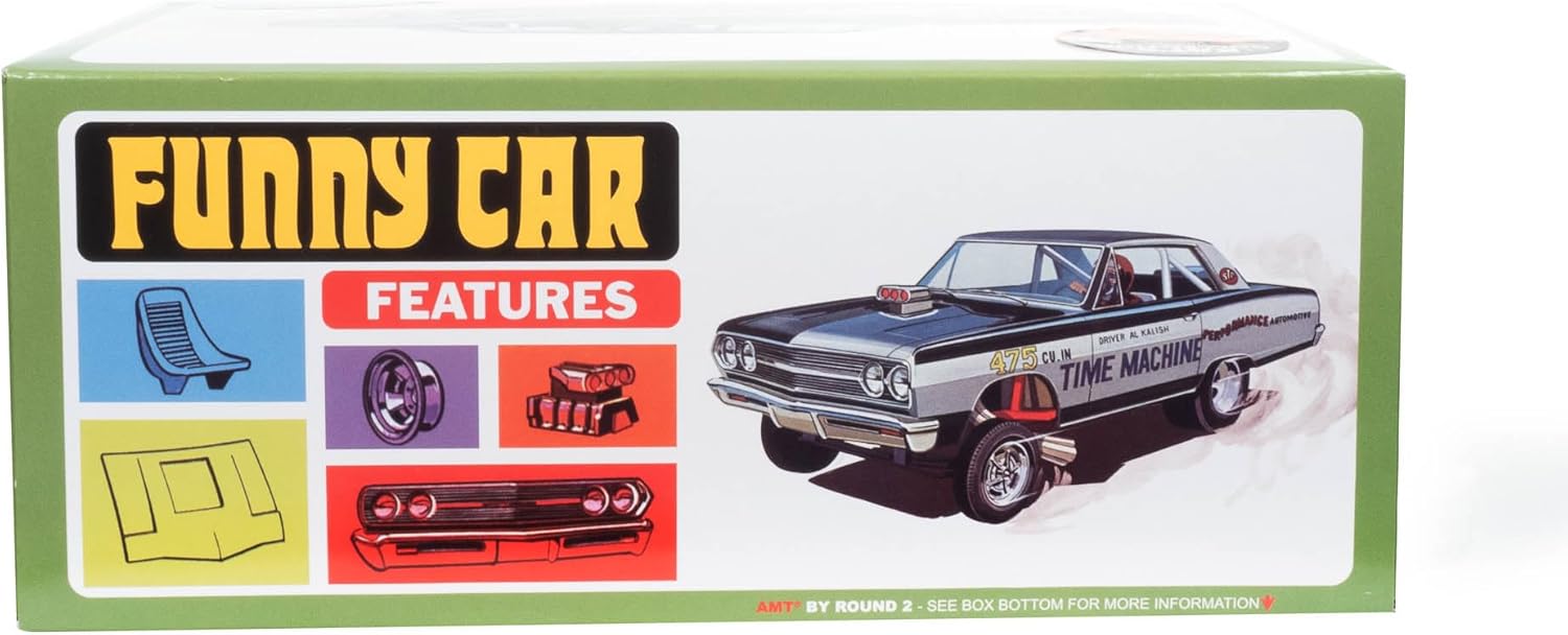 AMT 1965 Chevy Chevelle AWB Time Machine 125 Kit de modelo a escala