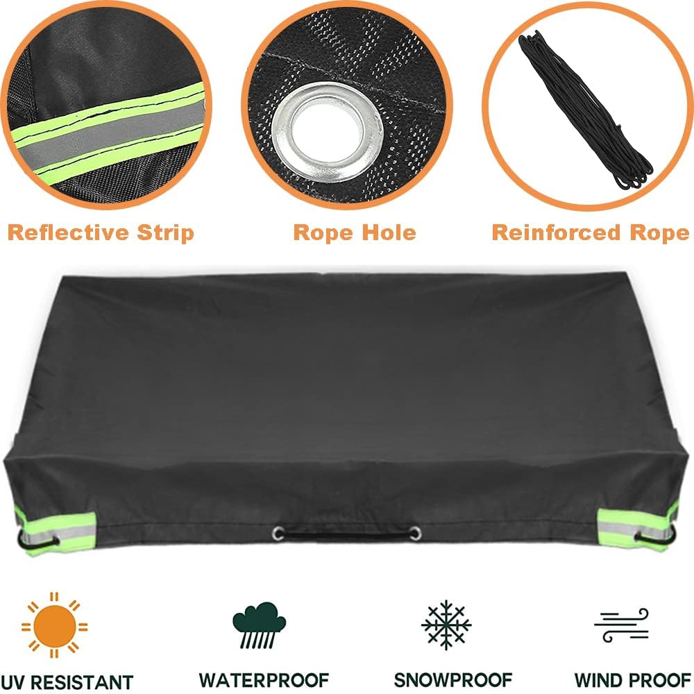 Cubierta de remolque inclinada para tractor de césped, cubierta impermeable de remolque de carro utilitario, cubierta de acero para carrito de