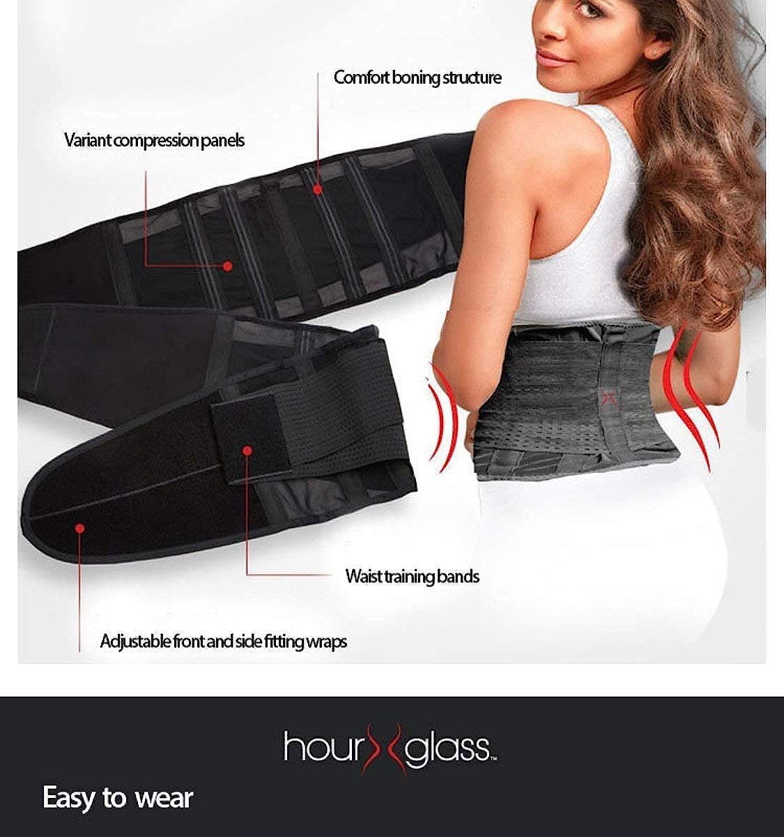 Miss Belt Slimming Shaper Miss Waist Trainer  Fajas moldeadoras para mujer – Cinturón suelto gordo, Negro 2396