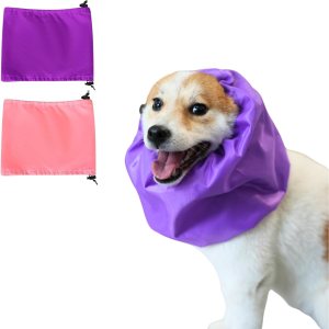 2 gorros de ducha para perros, impermeables, con correa ajustable, protección para las orejas de los perros de baño, envoltura de orejas para 2 gorros de ducha para perros, impermeables, con correa ajustable, protección para las orejas de los perros de baño, envoltura de orejas para