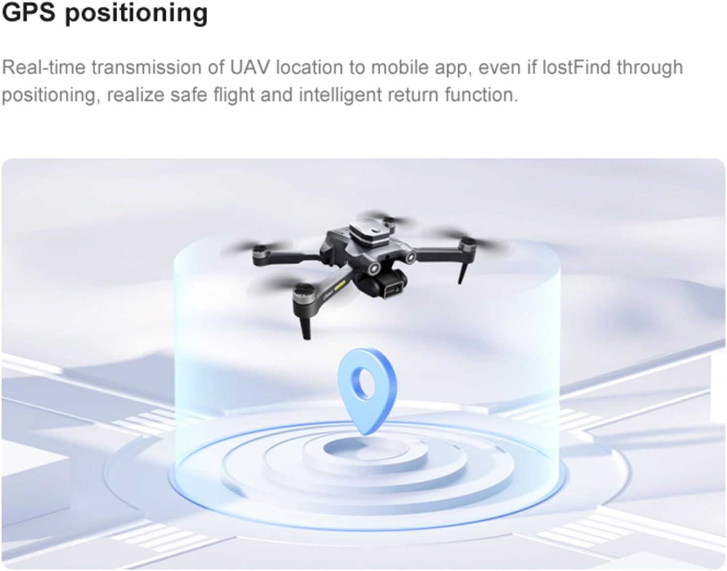 ZX X216 Mini Drone con cámara, 1080P HD FPV Drone plegable con GPS, 5G, 3 baterías, lente ajustable de 150, despegue y tierra con una tecla,