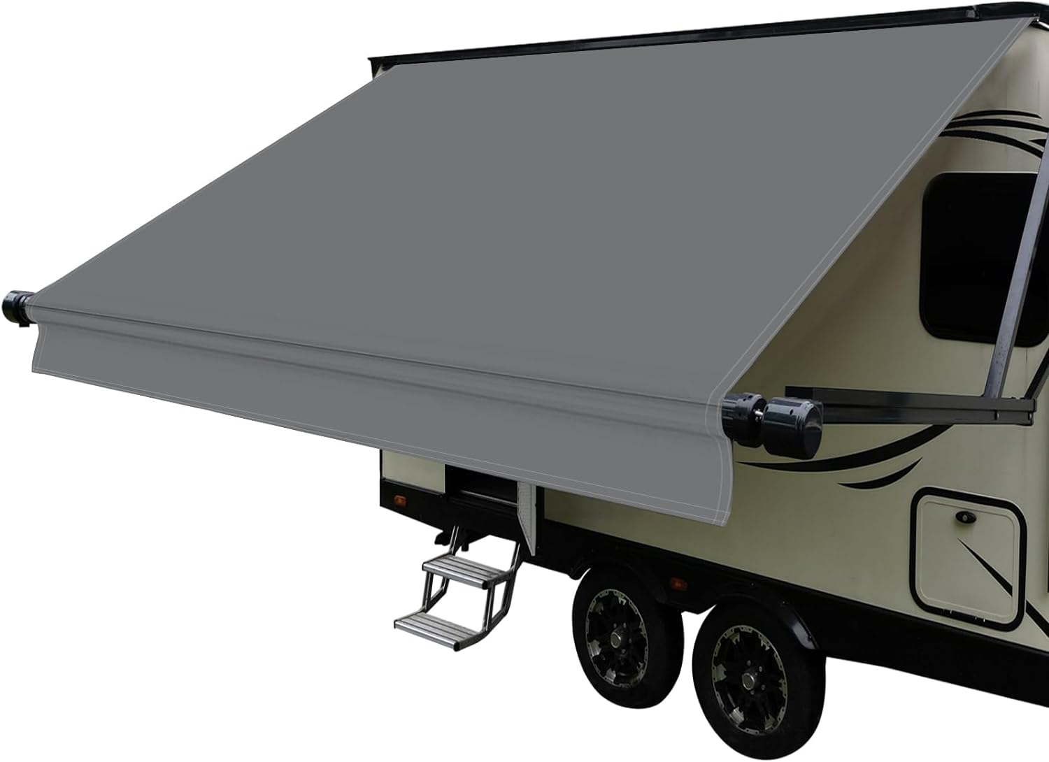 Dulepax Repuesto de tela de vinilo de 16 onzas para autocaravana (tela de 15 pies 2 pulgadas) para cámper, repuesto universal para todas las marcas