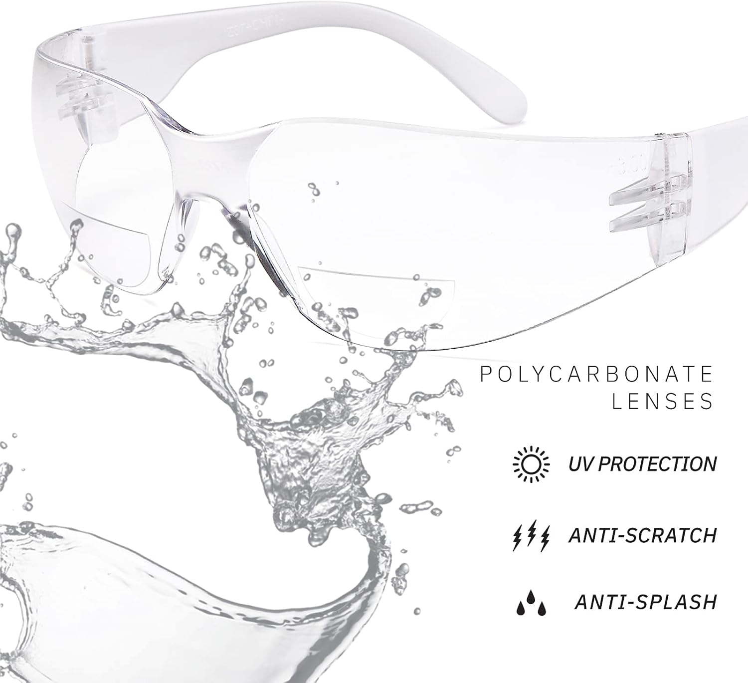Lectores de gafas de seguridad de lectura bifocales de rayos gamma