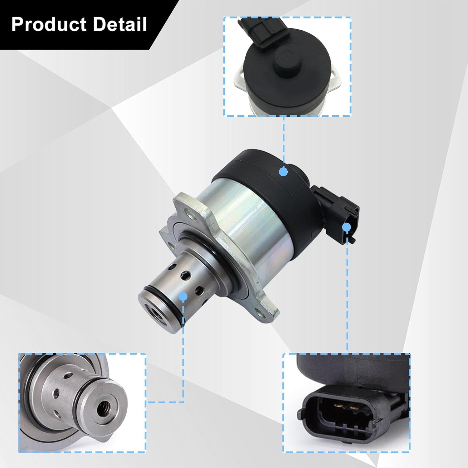 SecosAutoparts A0000900069 – Válvula de control de cantidad de medidor de combustible compatible con motor diesel DD13 DD15 DD16 apto para