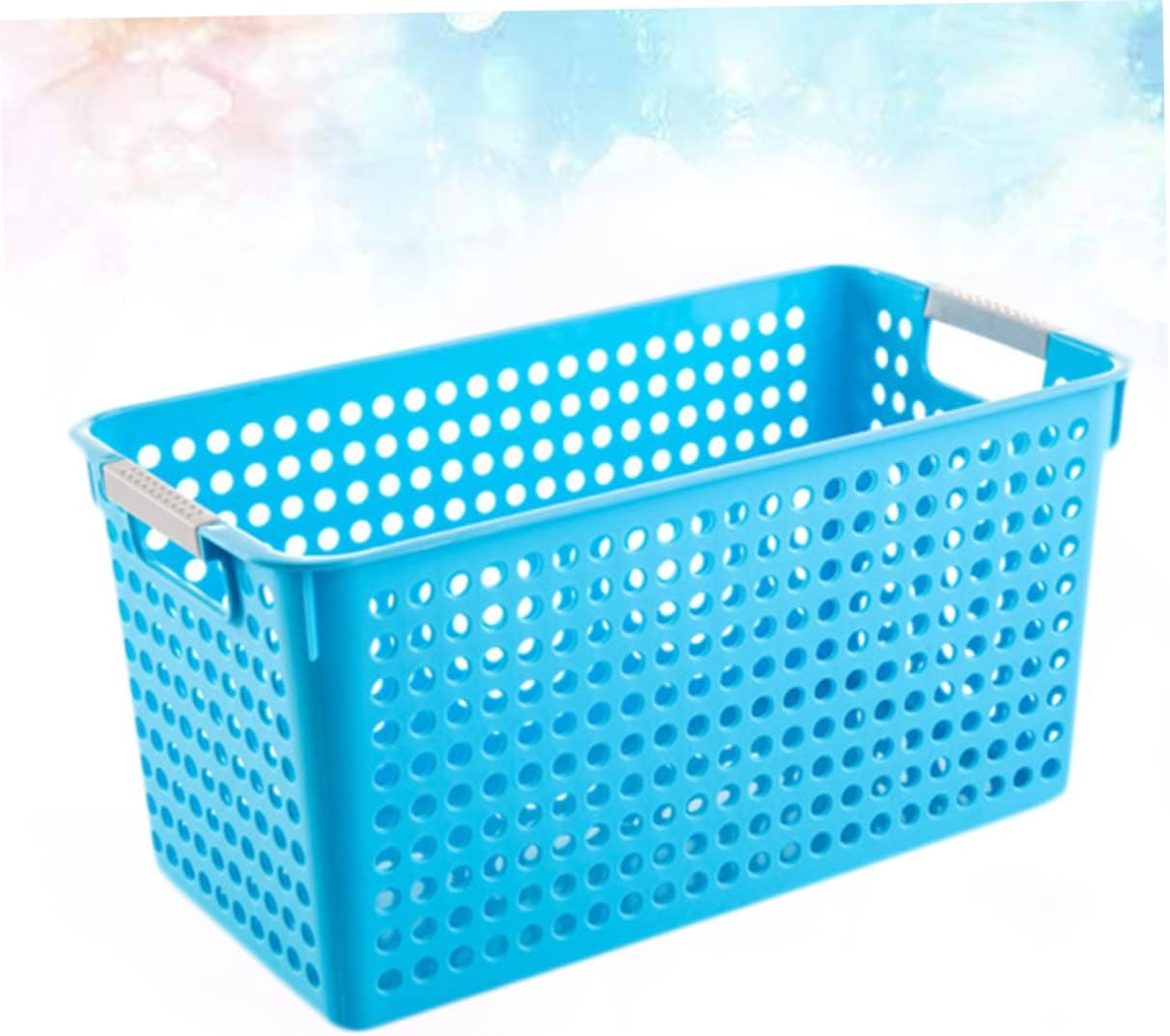 Zerodeko Cestas cuadradas para estantes, cestas de almacenamiento de plástico, cestas de almacenamiento para estantes, cesta de estante de plástico,