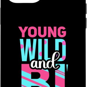 iPhone 13 Pro Max Young Wild and Bi – Bisexual Pride Case iPhone 13 Pro Max Young Wild and Bi – Bisexual Pride Case