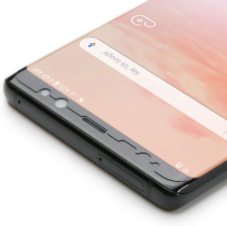 Armor Suit MilitaryShield – Protector de pantalla compatible con Samsung Galaxy Note 8 (compatible con fundas), película transparente HD antiburbujas
