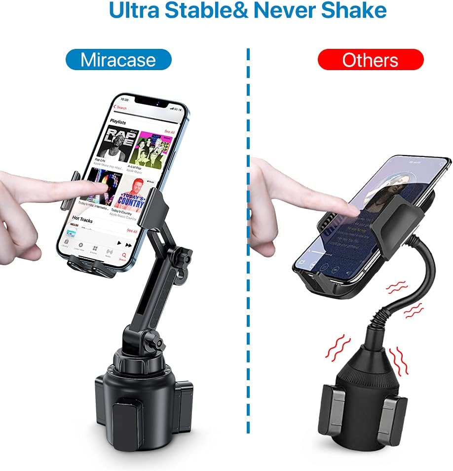 Miracase Soporte universal para teléfono para automóvil, versión mejorada Soporte ajustable de cuello largo para auto, soporte para teléfono,