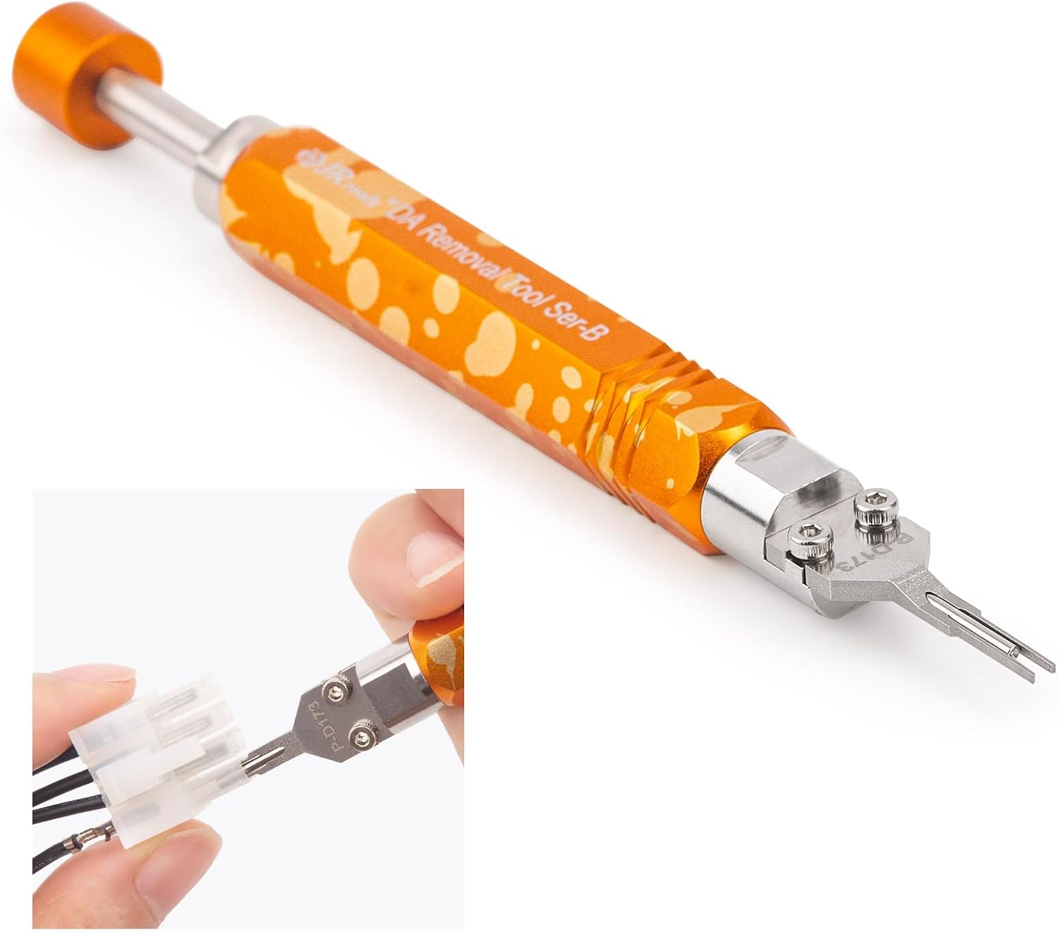 JRready Extractor de pasador de varilla eyectora DAP-D173, herramienta de extracción Mini-Fit Jr (equivalente a Molex 11-03-0044), herramienta de