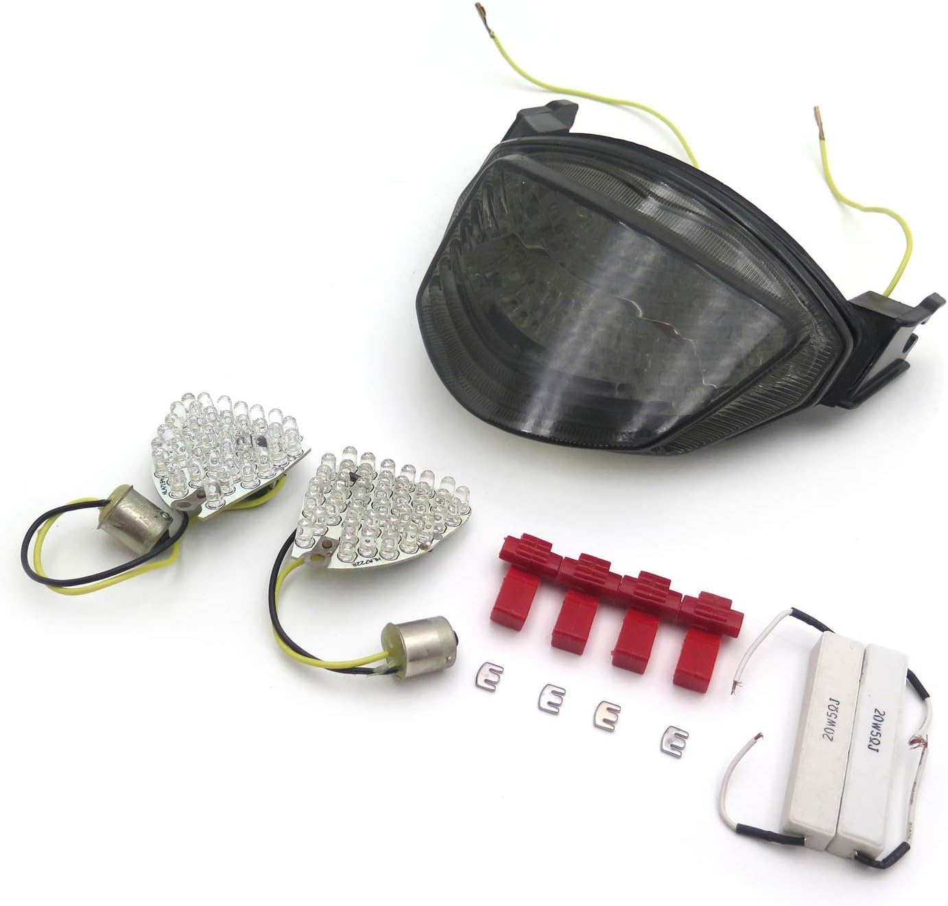 SMT – Luz de freno trasera LED compatible con motocicleta Suzuki GSXR 1000 SMOKE 2005-2006 B00XIRXOB4