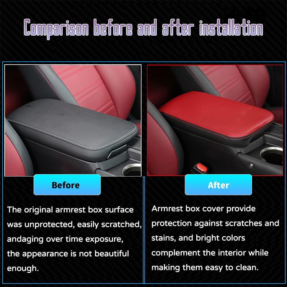 Accesorios interiores personalizados para Lexus NX 300 300h 2015 2016 2017 2018 2019 2020 2021 funda de cuero para reposabrazos centrales,