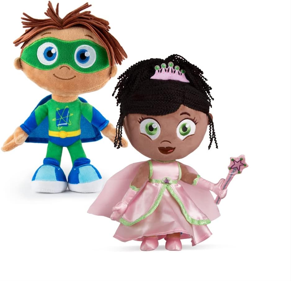 Mighty Mojo Super Why Plush – Super Why Princess Presto – Muñeca de peluche de 10 pulgadas – Juguete educativo oficial de PBS para niños