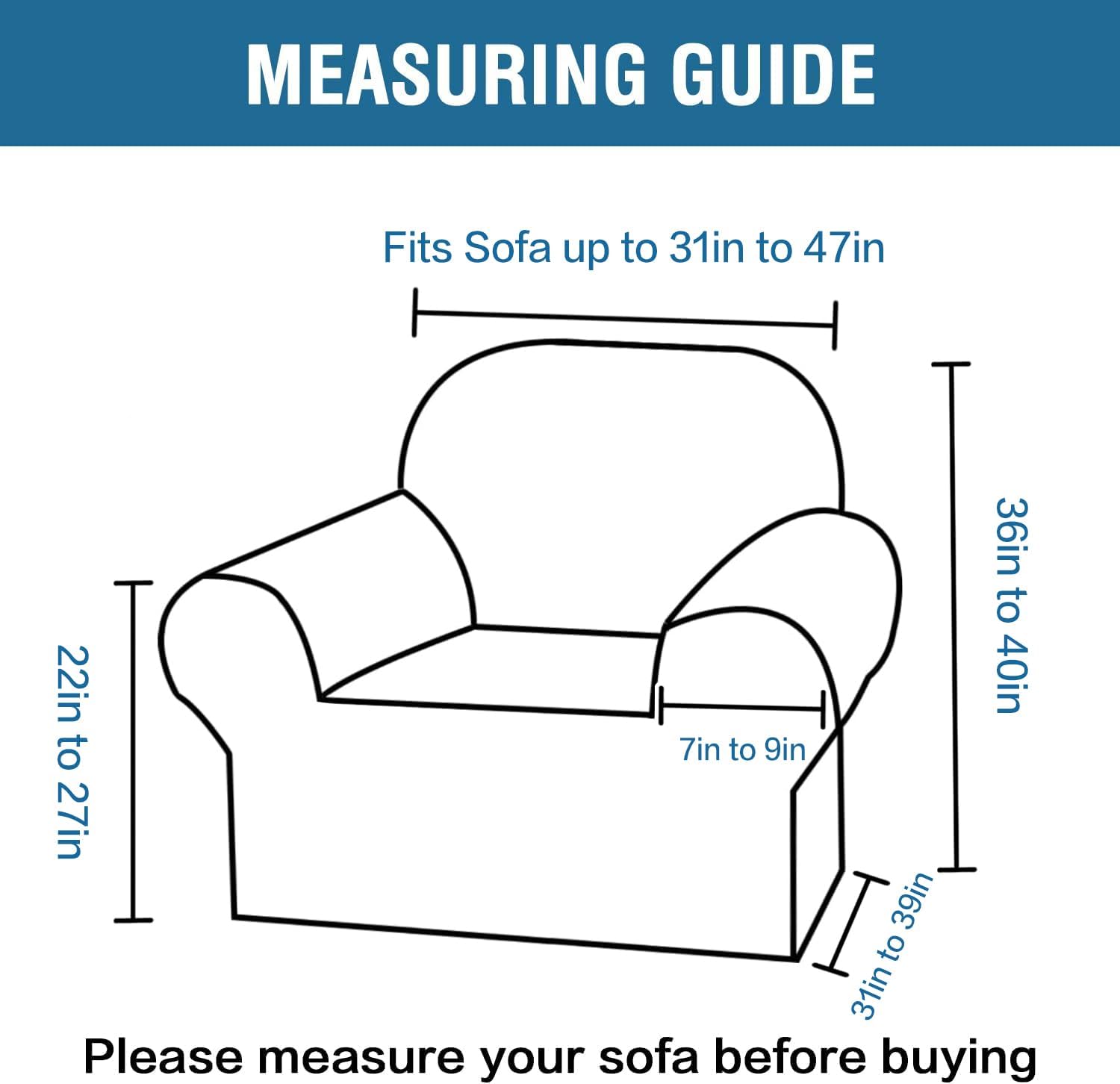 H.VERSAILTEX Fundas para silla, funda para silla, protector de muebles de alta elasticidad, 1 pieza funda para sofá o silla de estar, tela de