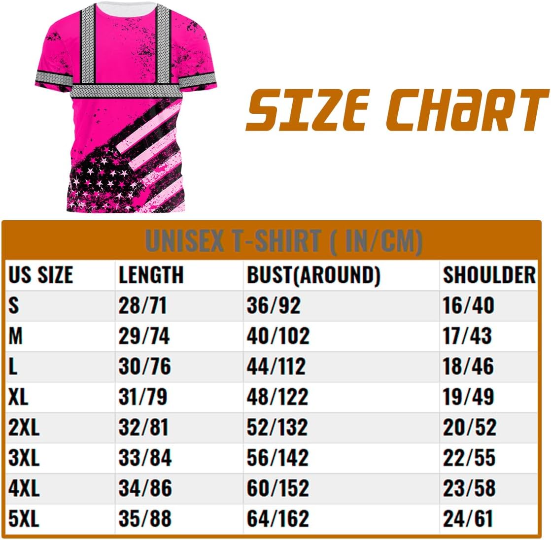 HiVis Custom Camisa de alta visibilidad de calavera con bandera de Estados Unidos para hombres, camisas de seguridad con nombre personalizado, ropa
