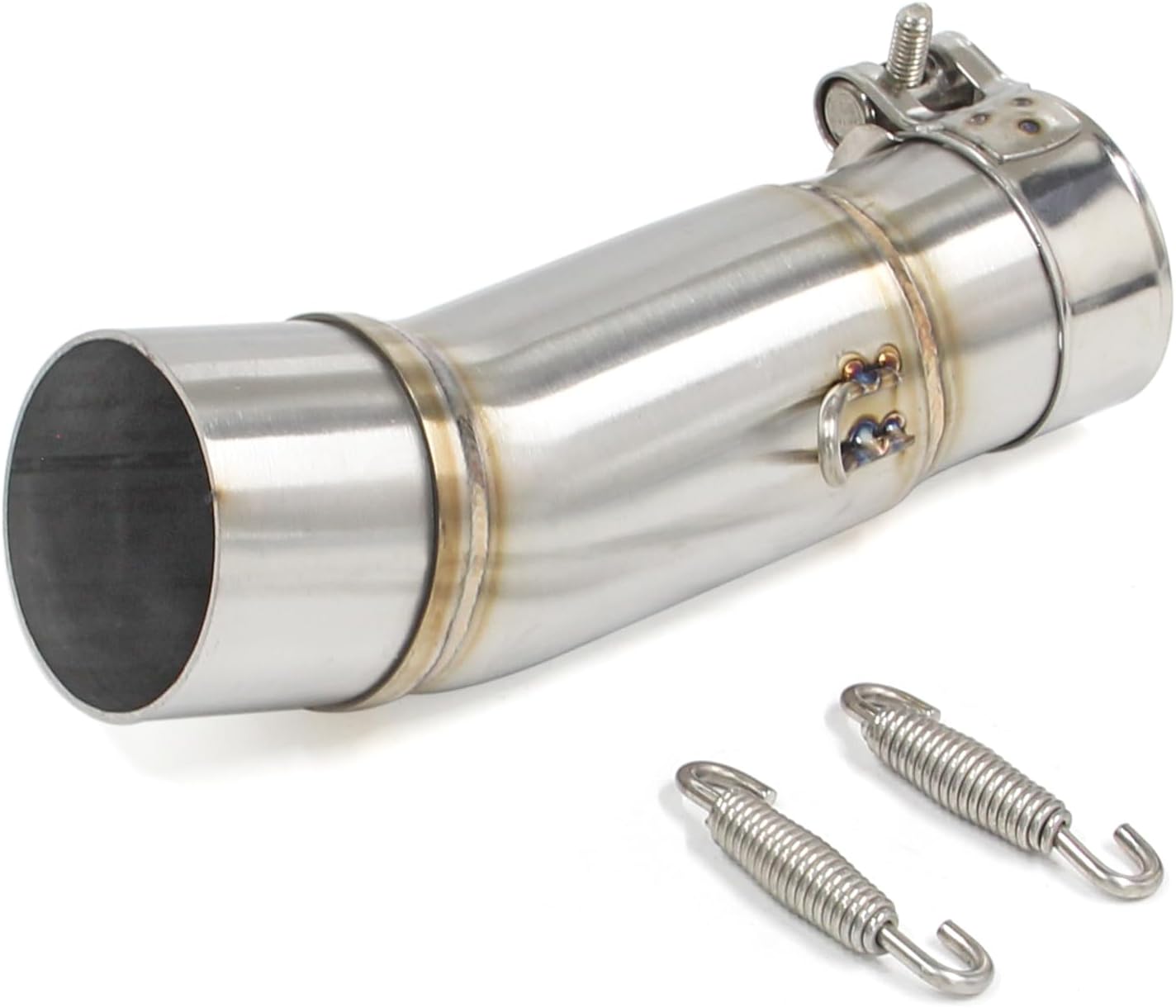 Tubo de escape de motocicleta, adaptador de escape de silenciador con abrazaderas y adaptadores adecuado para Kawasaki Ninja 400 Z400 2017-2022,